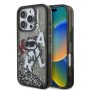 Σκληρή Θήκη Karl Lagerfeld Back Cover Liquid Glitter Scattered Choupette για iPhone 16 Pro Max - Black