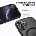 Θήκη Σιλικόνης Tech Magedge Magsafe για Apple iPhone 17  - Matte Black / Gunmetal