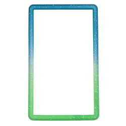 Bumper Protector TPU Σιλικόνης Για PSA Slabs – Green - Blue Glitter Transparent Gradient 