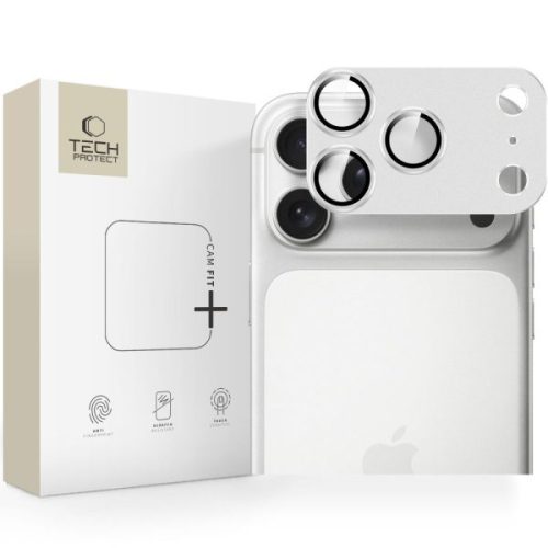 Tempered Glass Πίσω Κάμερας Tech-Protect Camera CamFull Fit+ Cover για το iPhone 17 Pro Max - Silver