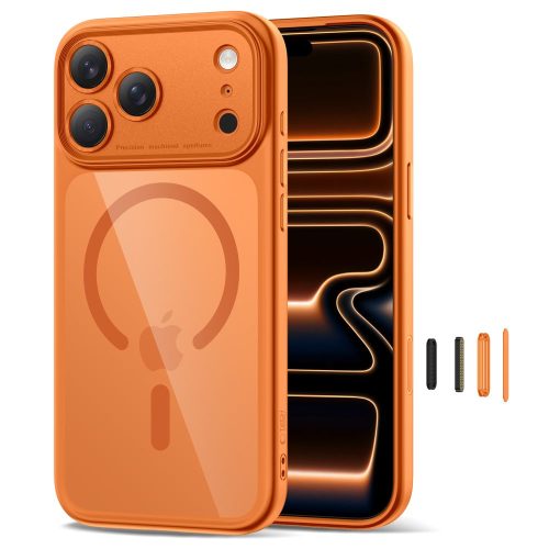 Θήκη Σιλικόνης Tech Protect Magpeak Magsafe CC για Apple iPhone 17 Pro Max -   Cosmic Orange 