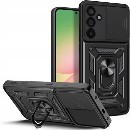 Θήκη Σιλικόνης Tech Protect Camshield Pro Back Cover για Samsung Galaxy A56 5G - Black