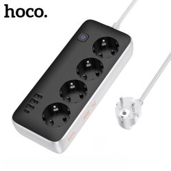 Πολύπριζο Ασφαλείας Hoco AC21 9 Θέσεων  17W 250V 1.5m - Μαύρο