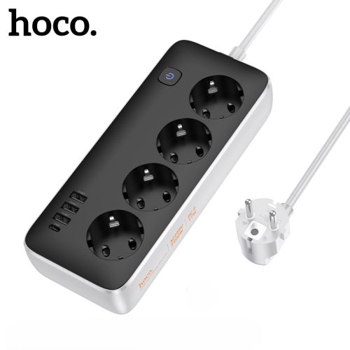 Πολύπριζο Ασφαλείας Hoco AC21 9 Θέσεων  17W 250V 1.5m - Μαύρο