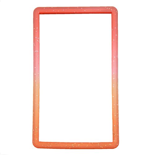 Bumper Protector TPU Σιλικόνης Για PSA Slabs – Light Red - Orange Glitter Gradient 