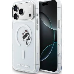 Σκληρή Θήκη Karl Lagerfeld IML Choupette Peekaboo MagSafe για iPhone 17 Pro Max - Clear