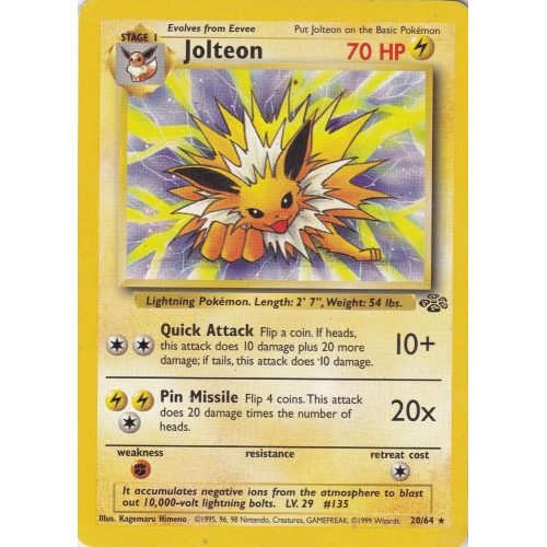 Jolteon (Jungle 20/64) (Rare) English - Good