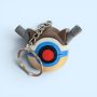 Fidget Μπρελόκ 3D Printed: Pokémon - Blastoise Poké Ball με Κουμπί