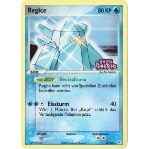 Regice (EX Holon Phantoms 27) (Stamped Holo) English - Excellent