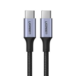 Καλώδιο Γρήγορης Φόρτισης UGREEN Braided 5A Max USB-C σε USB-C 100w 1m - Black