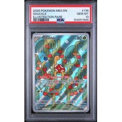 Shuckle #136 - Mega Evolution 2025 - Illustration Rare - PSA 10 GEM MINT - English