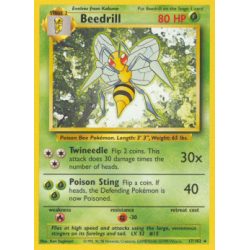 Beedrill (Base Set 17/102) (Rare) English - Excellent