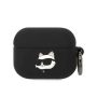 Θήκη Σιλικόνης Karl Lagerfeld 3D Logo NFT Choupette Head για Apple AirPods Pro 2 - Black