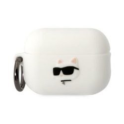 Θήκη Σιλικόνης Karl Lagerfeld 3D Logo NFT Choupette Head για Apple AirPods Pro 2 - White