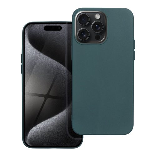 Θήκη Σιλικόνης Matte case για iPhone 15 Pro Max - Forest Green