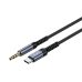 Καλώδιο Ήχου Recci 3.5mm Male σε USB-C 1.2m - Black