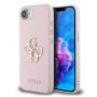 Θήκη Σκληρή Guess PU Fixed Glitter 4G Metal Logo για iPhone 16e - Pink
