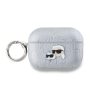 Karl Lagerfeld PU Embossed Karl and Choupette Heads Case for AirPods Pro 2 - Silver