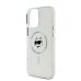 Θήκη Σιλικόνης Karl Lagerfeld με Magsafe IML Choupette Head Metal Frame για iPhone 16 Pro Max - Clear