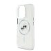 Θήκη Σιλικόνης Karl Lagerfeld με Magsafe K&CH Head Metal Frame για iPhone 16 Pro Max - Clear