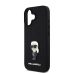 Σκληρή Θήκη Karkl Lagerfeld Fixed Glitter Metal Ikonik για iPhone 16 - Black