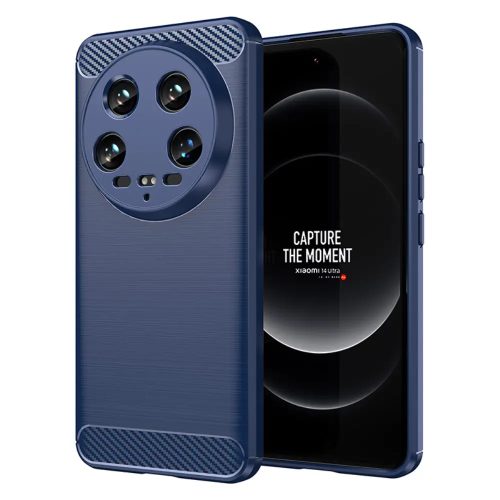 Θήκη Σιλικόνης Techsuit Carbon Silicone για Xiaomi 14 Ultra 5G - Blue