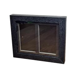 Ξύλινο κάδρο Wooden Display Box για 2 PSA Graded Cards - Συμβατό με TCG Trading Cards, PSA Sports Cards, και Game Cards - 35-360pt  - Black