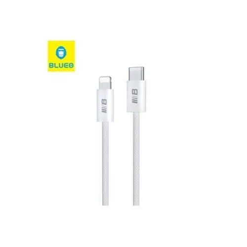 Καλώδιο BLUEO Braided PD 60W Fast Charging USB-C to Lightning C, 2m - White
