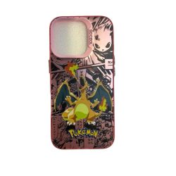 Σκληρή Θήκη Pokemon Charizard Manga με Magsafe για iPhone 14 Pro Max - Pink