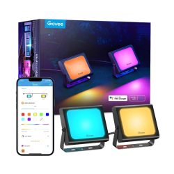 Govee Αδιάβροχοι Προβολείς Εξωτερικού χώρου RGBICWW LED Smart Flood Lights 2τμχ