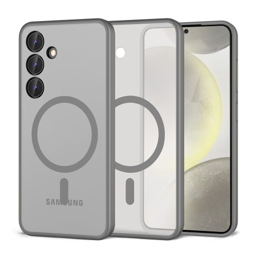 Θήκη Σιλικόνης Tech Protect Magmat με MagSafe για Samsung Galaxy S24 - Matte Titanium