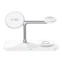 Tech Protect Ασύρματος Φορτιστής για Android & iPhone QI15W A45 3 σε 1 με MagSafe - White