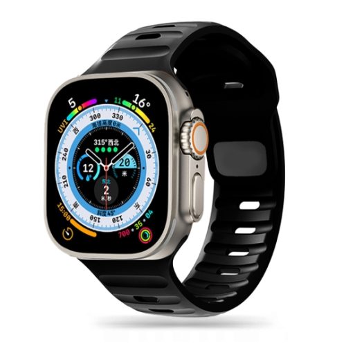 Λουράκι Σιλικόνης Tech-Protect Iconband Line για Apple Watch 42/44/45/46/49mm - Black