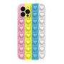 Θήκη Σιλικόνης Heart Pop It Case για iPhone 11 - Colourful