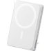 PowerBank Veger X5 MagSafe Wallet Power Bank 5000mAh 15/20W με Θύρα USB-C  - White