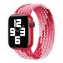  Λουράκι Braided Orso Flexible Watchband Sport Silicone για Apple Watch 38/40/41/42mm - Weaving Pink (S)