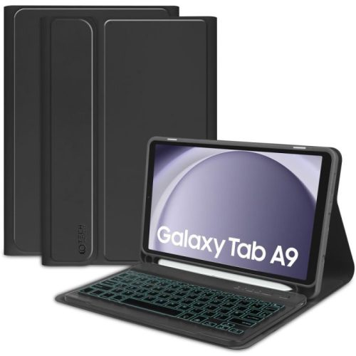 Θήκη Book Tech-Protect Sc Flip Cover με Πληκτρολόγιο International English για Samsung Galaxy Tab A9 8.7” - Black