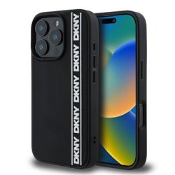 Θήκη Σιλικόνης DKNY 3D Rubber Repeat Logo Line για Apple iPhone 16 Pro Max - Black