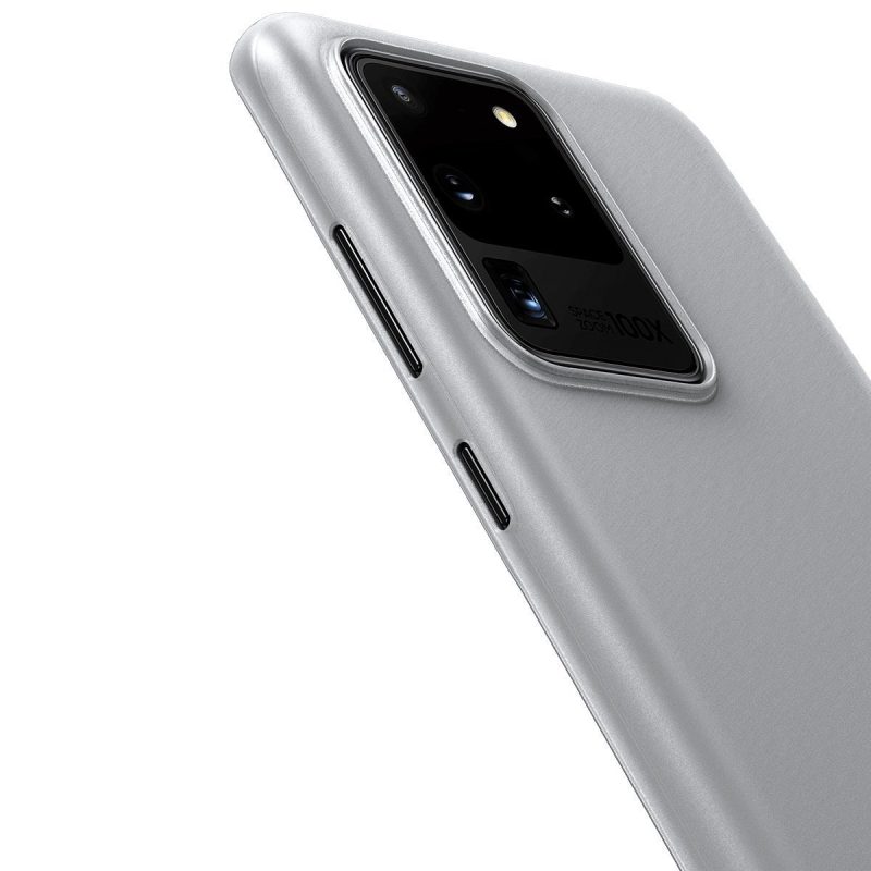 Θήκη Baseus Wing Series για Samsung Galaxy S20 Ultra   - Διάφανη Λευκή