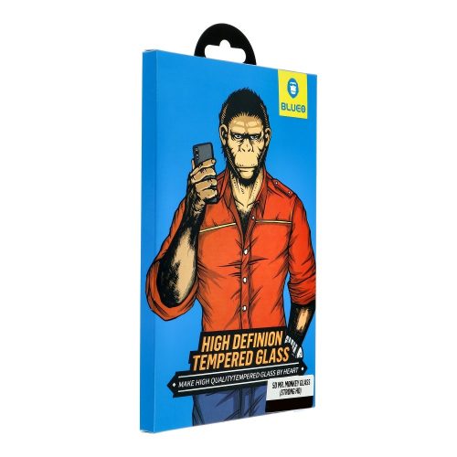 Tempered Glass Mr.Monkey Full Cover Full Glue 5D 9H 0.26mm Strong HD για Apple iPhone 12/12 Pro  - Black
