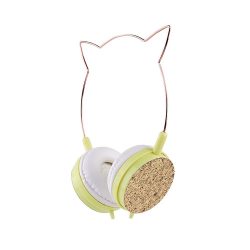 Ενσύρματα Ακουστικά με Jack 3.5mm CAT EAR - Gold 