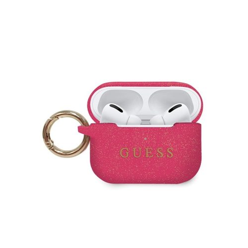 Θήκη Σιλικόνης Guess Silicone Case για Apple AirPods Pro 1/2 ( Χωρίς Lanyard & Speakers ) - Fuchsia