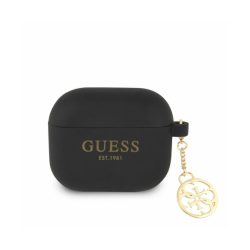 Θήκη Σιλικόνης Guess 4G Charms για AirPods 3 - Black