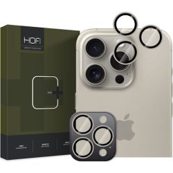  Tempered Glass Πίσω Κάμερας Hofi Pro+ Camera Camring Cover για το iPhone 17 Pro Max/ 17 Pro/16 Pro Max/ 16 Pro  - Natural Titanium