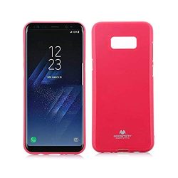 Θήκη Σιλικόνης Mercury Glitter Powder για Samsung Galaxy S8 Plus - Φούξια