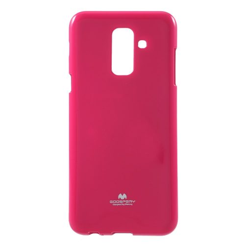 Θήκη Σιλικόνης Mercury Glitter Powder για Samsung Galaxy A6 Plus 2018 - Φούξια
