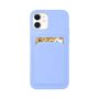 Θήκη Σιλικόνης Wallet με Θήκη Κάρτας για Apple iPhone 11 Pro Max - Purple