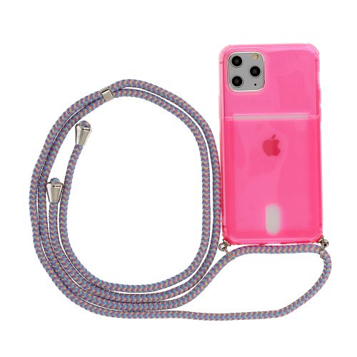 Θήκη Σιλικόνης Strap Fluo για Apple iPhone 12 Pro Max - Pink
