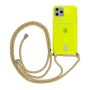 Θήκη Σιλικόνης Strap Fluo για Apple iPhone 12/ 12 Pro - Lime