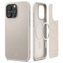 Θήκη Δερματίνης Spigen Cyrill Kajuk Mag Back Cover για iPhone 15 Pro - Cream